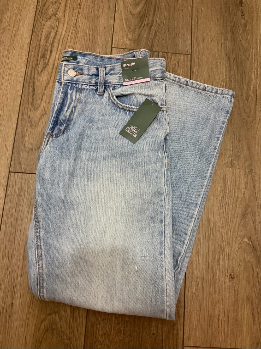 wild fable Light Blue Straight Jeans
